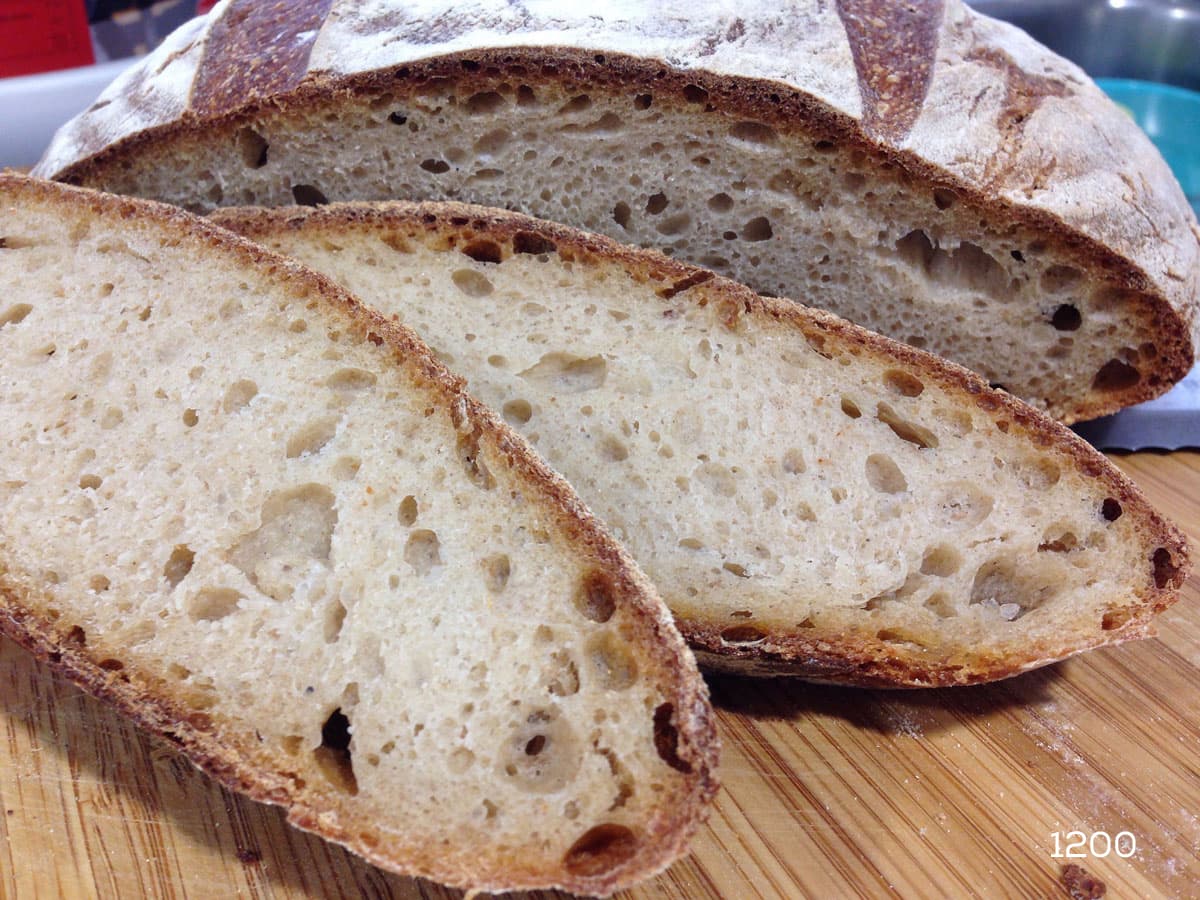sliced rustic bread